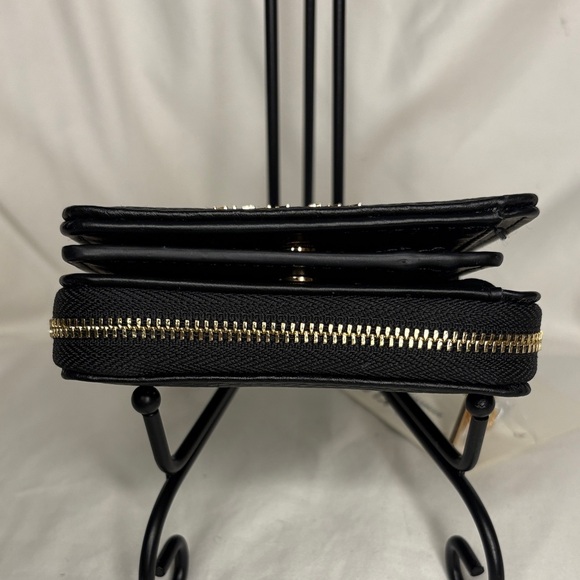 Anne Klein Black Zip Around Wallet - Picture 3 of 12